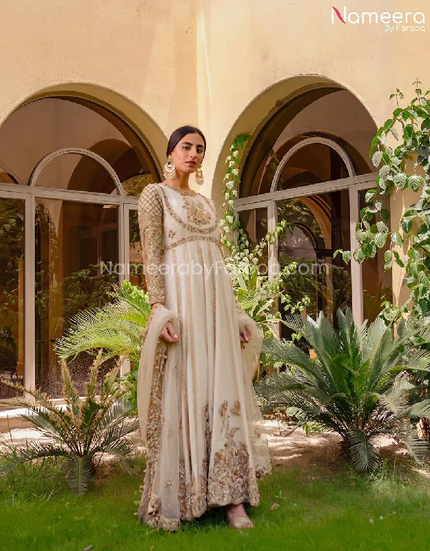 Pakistani Anarkali Dress with Embroidery Online #BB258