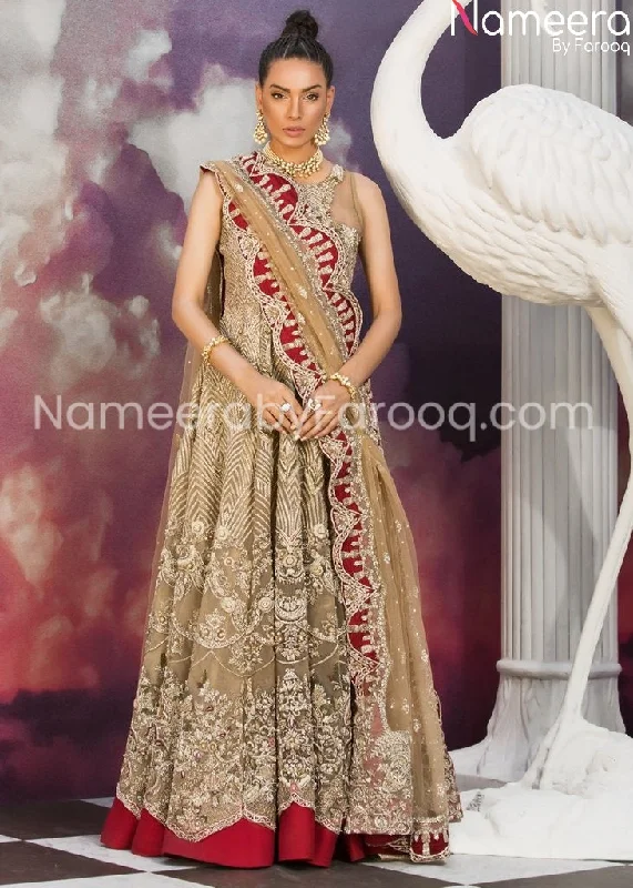 Latest Bridal Wear Designs Dress in Gown Style #BN177