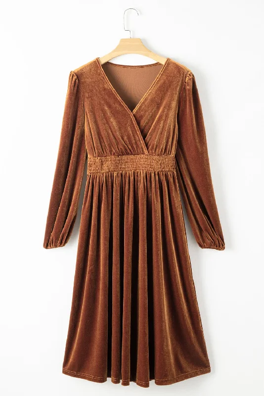 Autumn Winter Velvet Dress