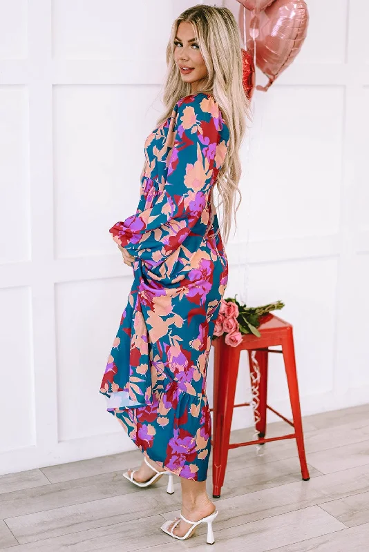 Autumnal Floral Dress
