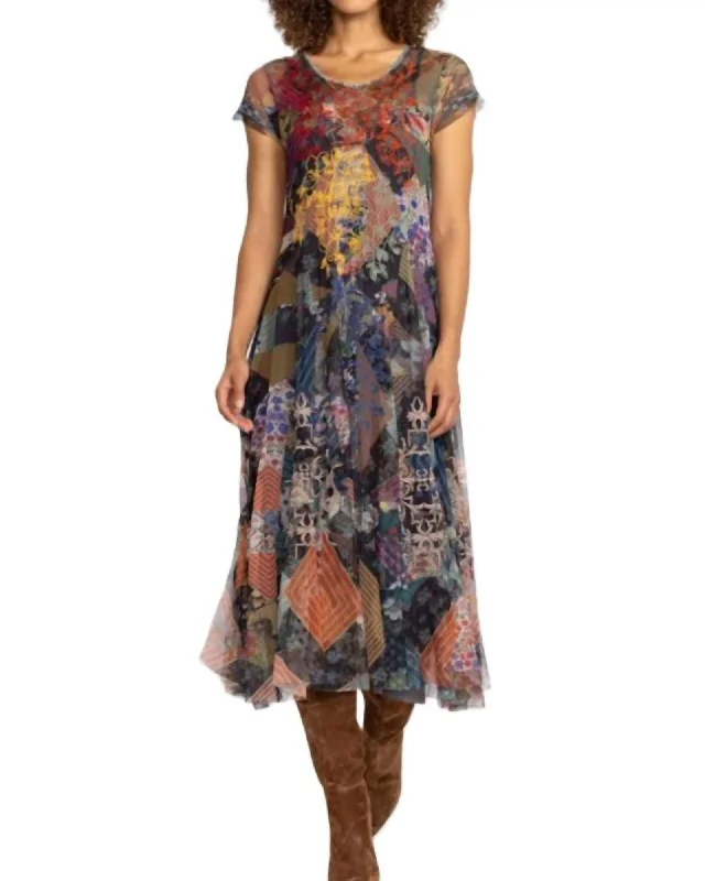 Tahlia Mesh Dress in Multi | Multi