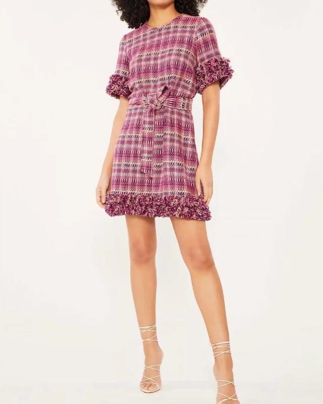 Boxweave Easton Dress In Pink Candy Multi | Pink Candy Multi