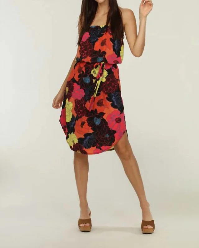 Cheri Tube Belted Dress In Multi | Multi
