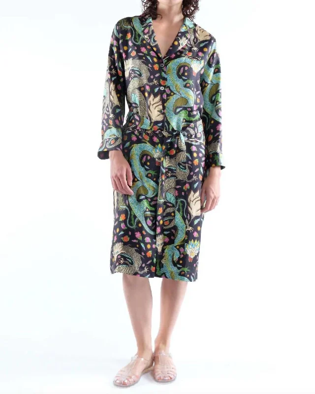Stanley Dress in Dragons Maroc Noir | Dragons Maroc Noir