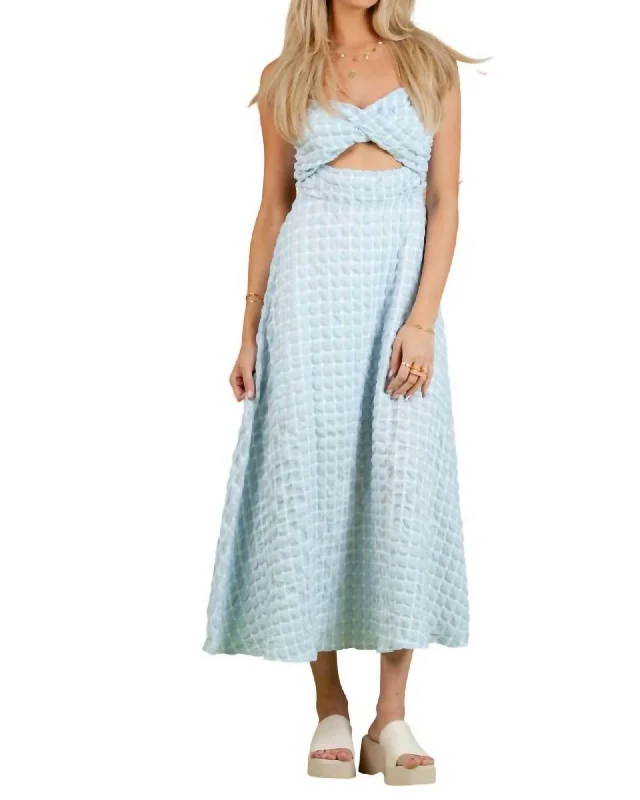 So Sweet Cut Out Dress in Cool Blue | Cool Blue