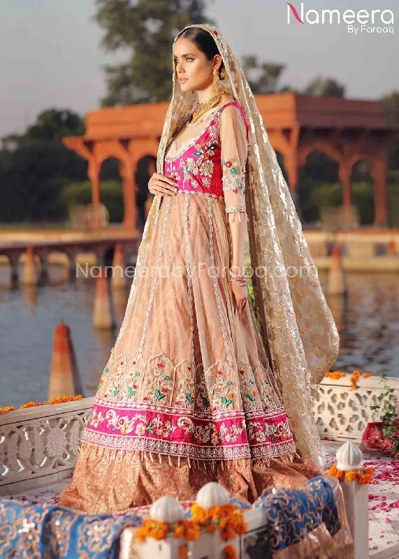 Pakistani Mehndi Dress Design for Girl Online #BR155