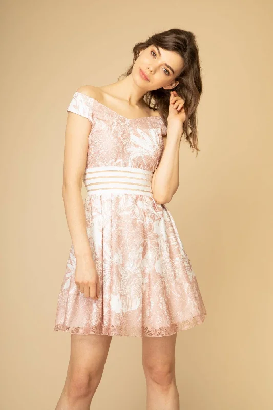 Floral Lace Skater Dress