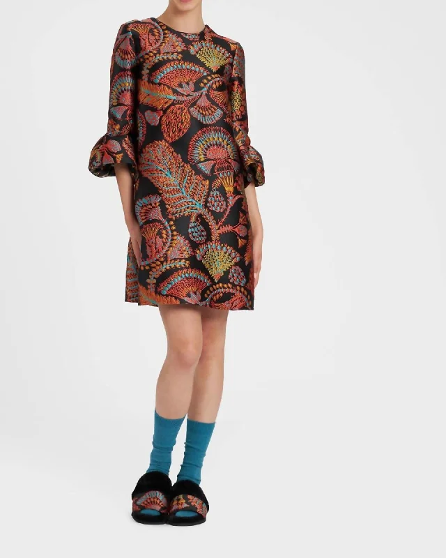 24/7 Dress In Jacquard Sicomore | Jacquard Sicomore