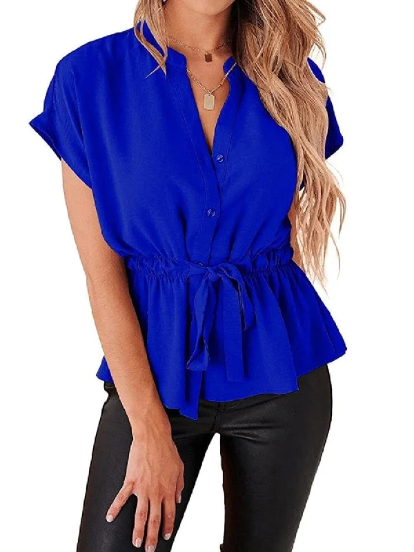 Autumnal Button-Front Dress