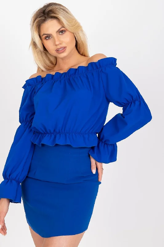 Blouse Rue Paris Frilled Cuff Blouse