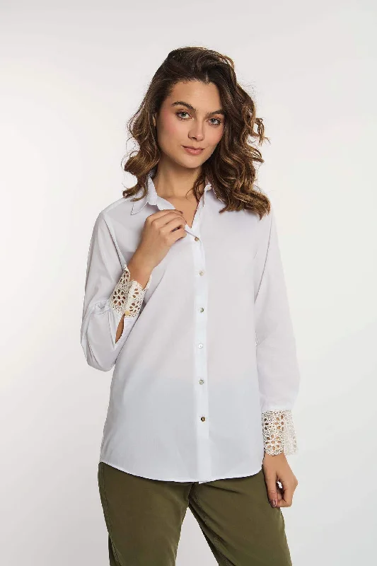 Blouse Elegant Semi-Sheer Blouse