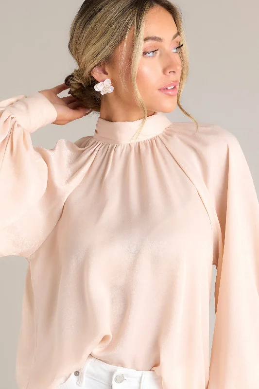 World Class Blush Pink Bow Tie Blouse Embroidered Cotton Blouse