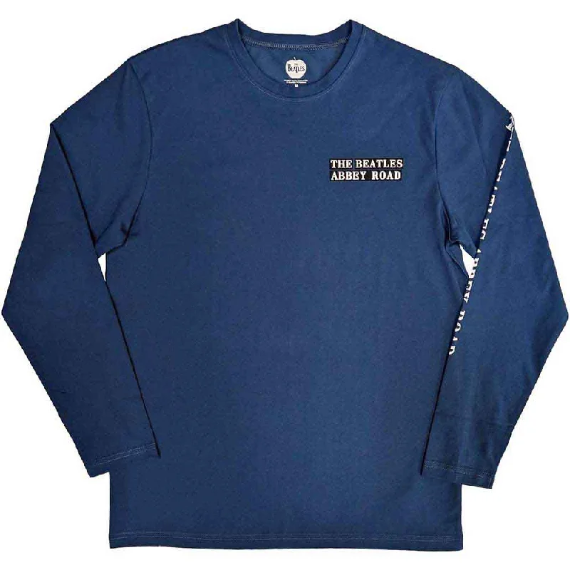 The Beatles | Official Band Long Sleeve T-Shirt | Abbey Road (Back & Sleeve Print) Embroidered Appliqued Beaded The Beatles | Official Band Long Sleeve T-Shirt | Abbey Road (Back & Sleeve Print) Embroidered Appliqued Beaded