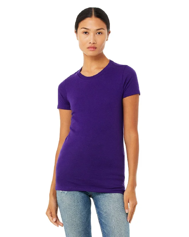 Bella+Canvas Ladies Favorite T-Shirt | Team Purple Graphic T-Shirt Round Neck Polyester Bella+Canvas Ladies Favorite T-Shirt | Team Purple Graphic T-Shirt Round Neck Polyester