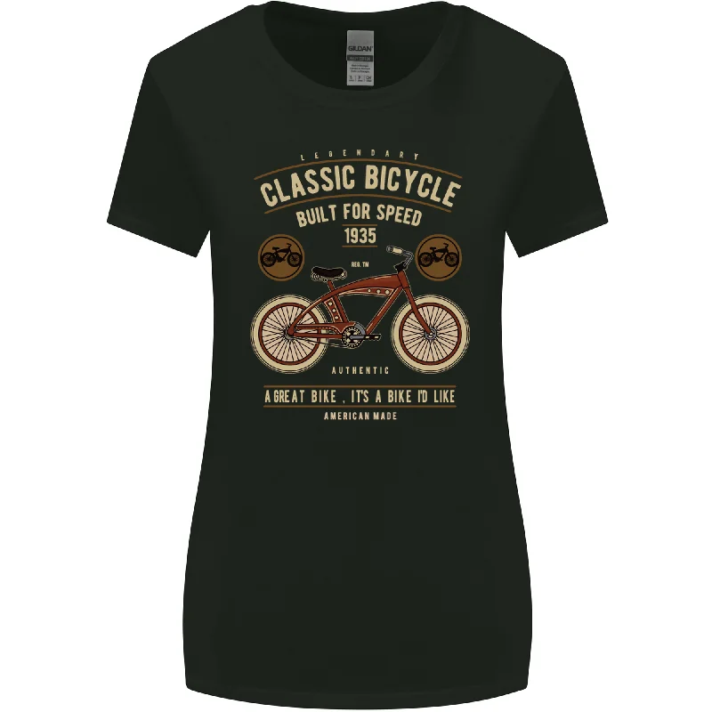 Bike Built for Speed Cycling Bicycle Womens Wider Cut T-Shirt Fashionable Trendy Casual