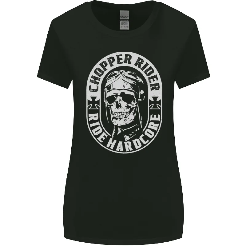 Biker Chopper Rider Motorbike Motorcycle Womens Wider Cut T-Shirt Polka Dot Checkered Tartan Biker Chopper Rider Motorbike Motorcycle Womens Wider Cut T-Shirt Polka Dot Checkered Tartan