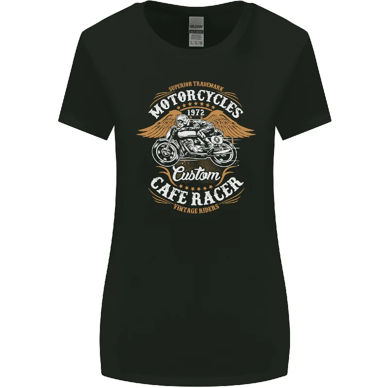 Biker Custom Cafe Racer Motorcycle Womens Wider Cut T-Shirt Anti-Pilling Machine Wash Handmade Biker Custom Cafe Racer Motorcycle Womens Wider Cut T-Shirt Anti-Pilling Machine Wash Handmade