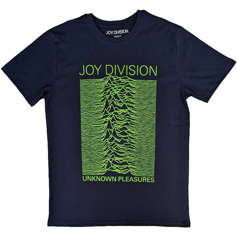 Joy Division | Official Band T-Shirt | Unknown Pleasures FP Cotton Fabric Linen Fabric Terry Fabric