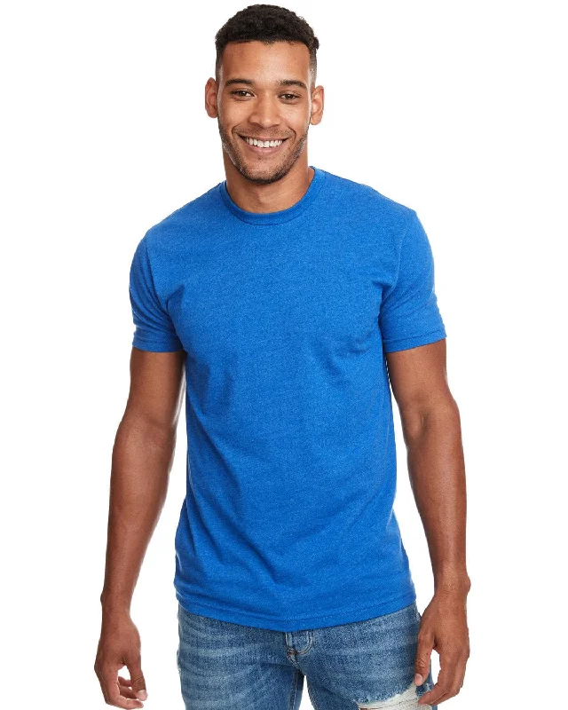 Next Level Mens CVC Crewneck Tee | Turquoise Graphic Embroidered Appliqued