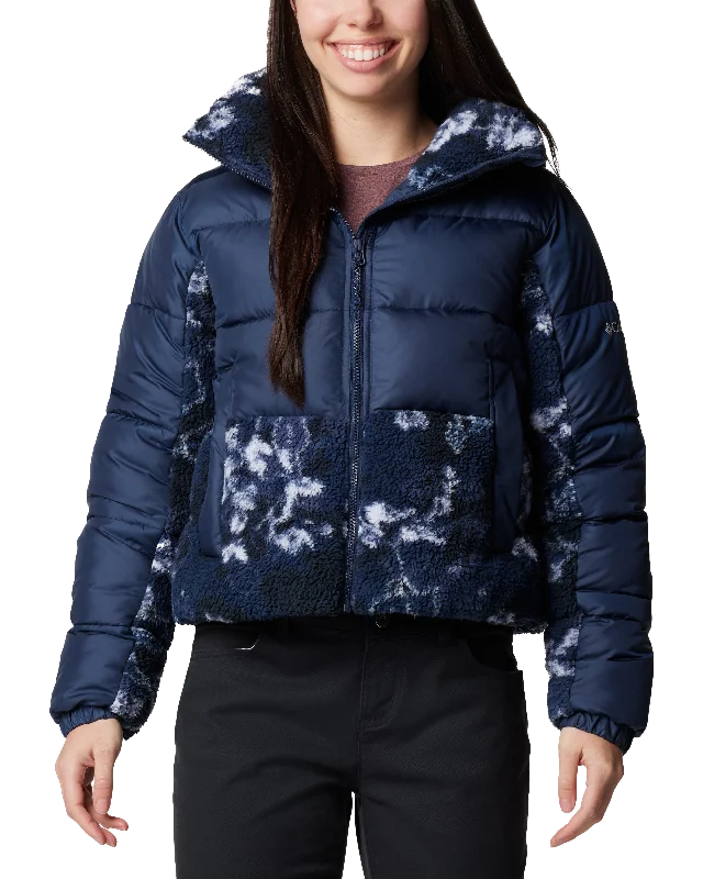 Leadbetter Point II Print Sherpa Hybrid Jacket in Collegiate Navy & Collegiate Navy Shadowvines Wool Fabric Cashmere Fabric Tweed Fabric Leadbetter Point II Print Sherpa Hybrid Jacket in Collegiate Navy & Collegiate Navy Shadowvines Wool Fabric Cashmere Fabric Tweed Fabric