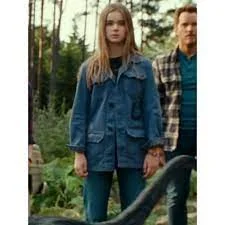 Jurassic World Dominion Maisie Lockwood Denim Jacket Lace Blend Ribbed Blend Corduroy Blend