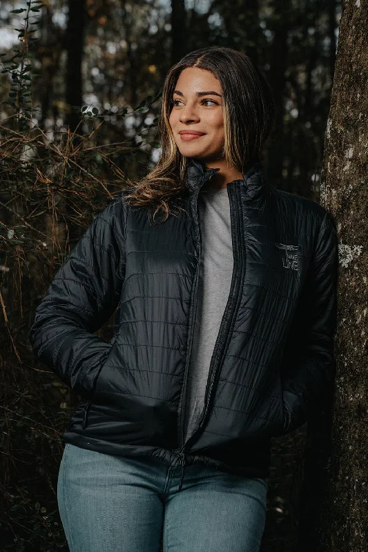 Women's Puffer Jacket Hooded Caped Shawl Collar