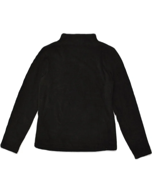 BANANA REPUBLIC Womens Fleece Jumper UK 14 Large Black Polyester Velvet Chenille Corduroy BANANA REPUBLIC Womens Fleece Jumper UK 14 Large Black Polyester Velvet Chenille Corduroy