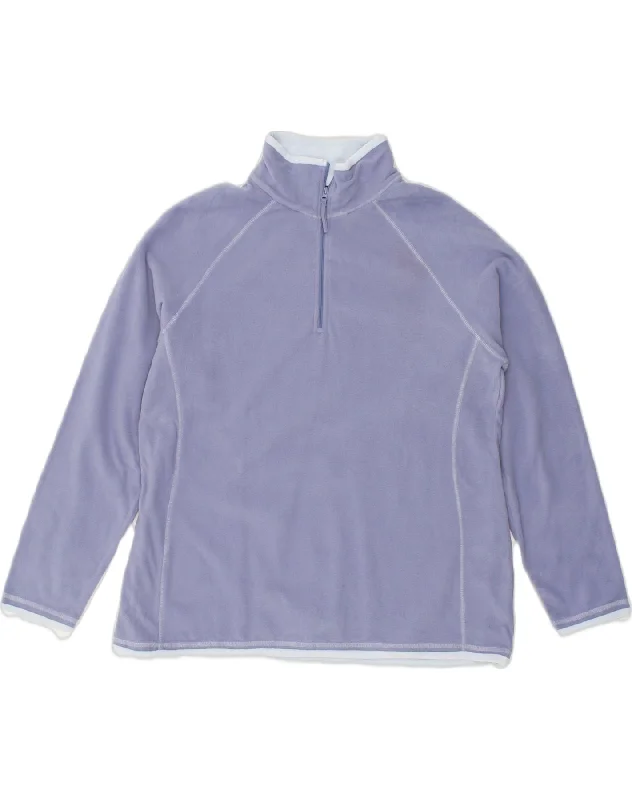 MOUNTAIN WAREHOUSE Womens Fleece Jumper UK 20 2XL Blue Polyester Mesh Blend Leather Blend Suede Blend MOUNTAIN WAREHOUSE Womens Fleece Jumper UK 20 2XL Blue Polyester Mesh Blend Leather Blend Suede Blend