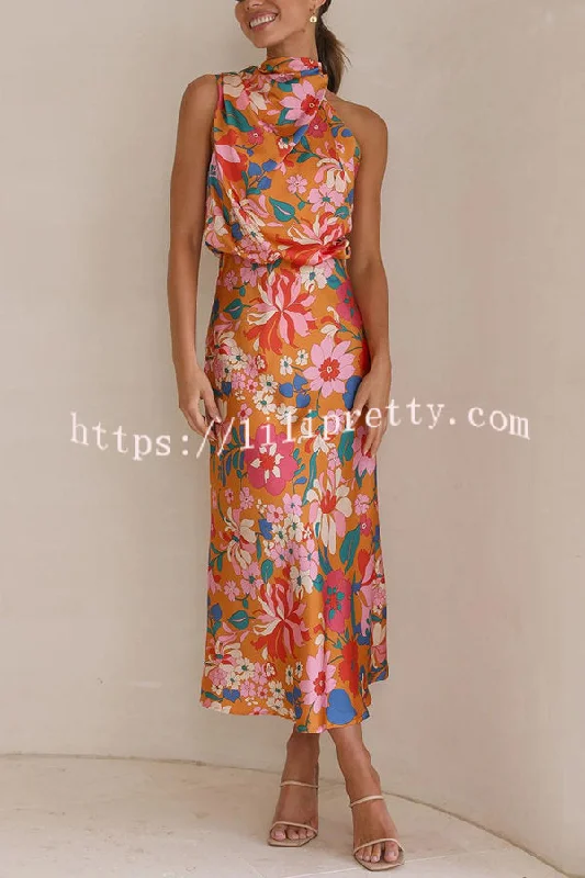 Lilipretty Fascinating Day Floral Halter Neck Elastic Waist Maxi Dress Stylish A-Line Maxi Dress Lilipretty Fascinating Day Floral Halter Neck Elastic Waist Maxi Dress Stylish A-Line Maxi Dress