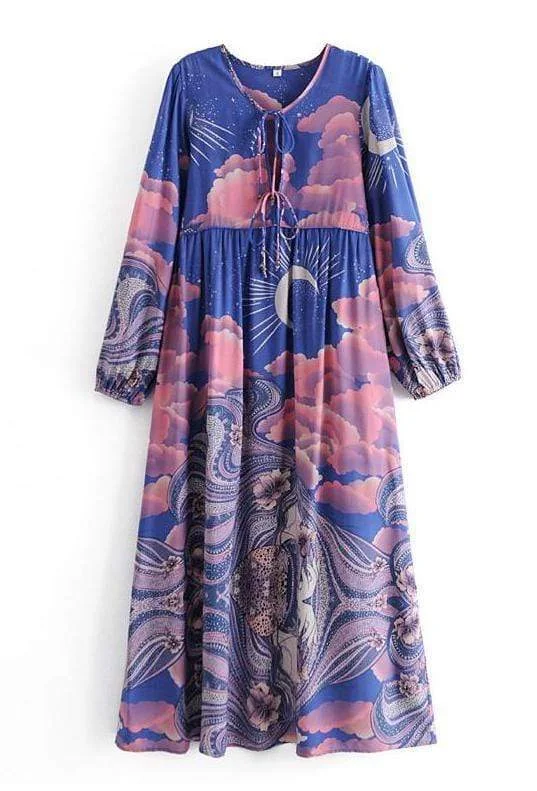 GALAXY Maxi Dress Chic Button-Up Maxi Dress