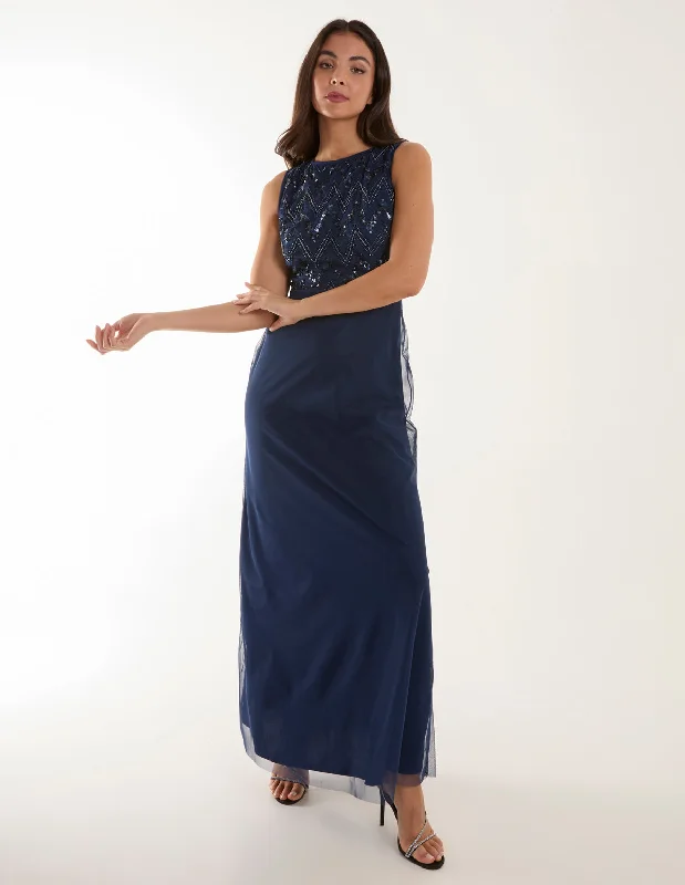 Embellished Maxi Dress Comfortable Cotton Maxi Dress