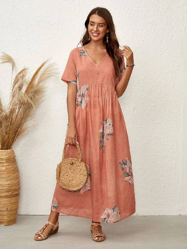 PEACH Maxi Dress Cozy Knit Maxi Dress