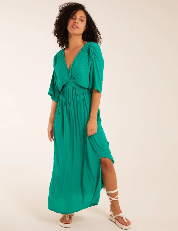 Rope Detail V Neck Maxi Dress Stylish Boho Maxi Dress