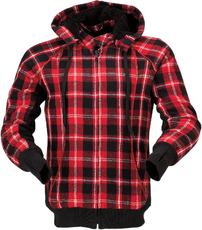 Z1R Women's Lumberjill Jacket - Red/Black - XS 2840-0119 A-Line Jacket Boat Neck Shawl Collar Z1R Women's Lumberjill Jacket - Red/Black - XS 2840-0119 A-Line Jacket Boat Neck Shawl Collar