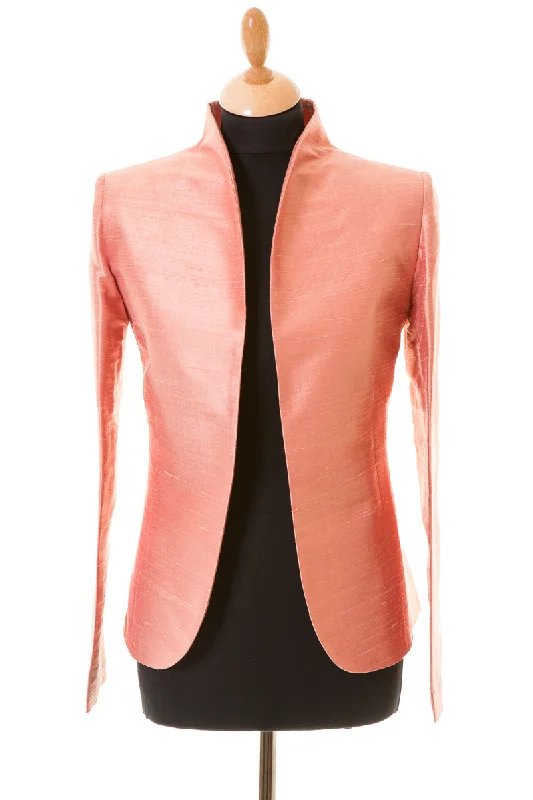 Anya Jacket in Blush Snapped Jacket Toggled Jacket Drawstring Jacket