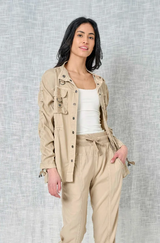 Bennett Solid Cupro Jacket Satin Jacket Silk Jacket Chiffon Jacket