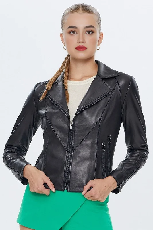 Black Olivia Leather Jacket For Women's Corduroy Jacket Velvet Jacket Brocade Jacket Black Olivia Leather Jacket For Women's Corduroy Jacket Velvet Jacket Brocade Jacket