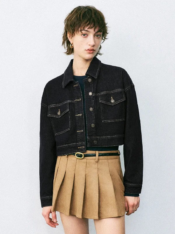 Button Up Denim Jackets Wool Jacket Cashmere Jacket Tweed Jacket