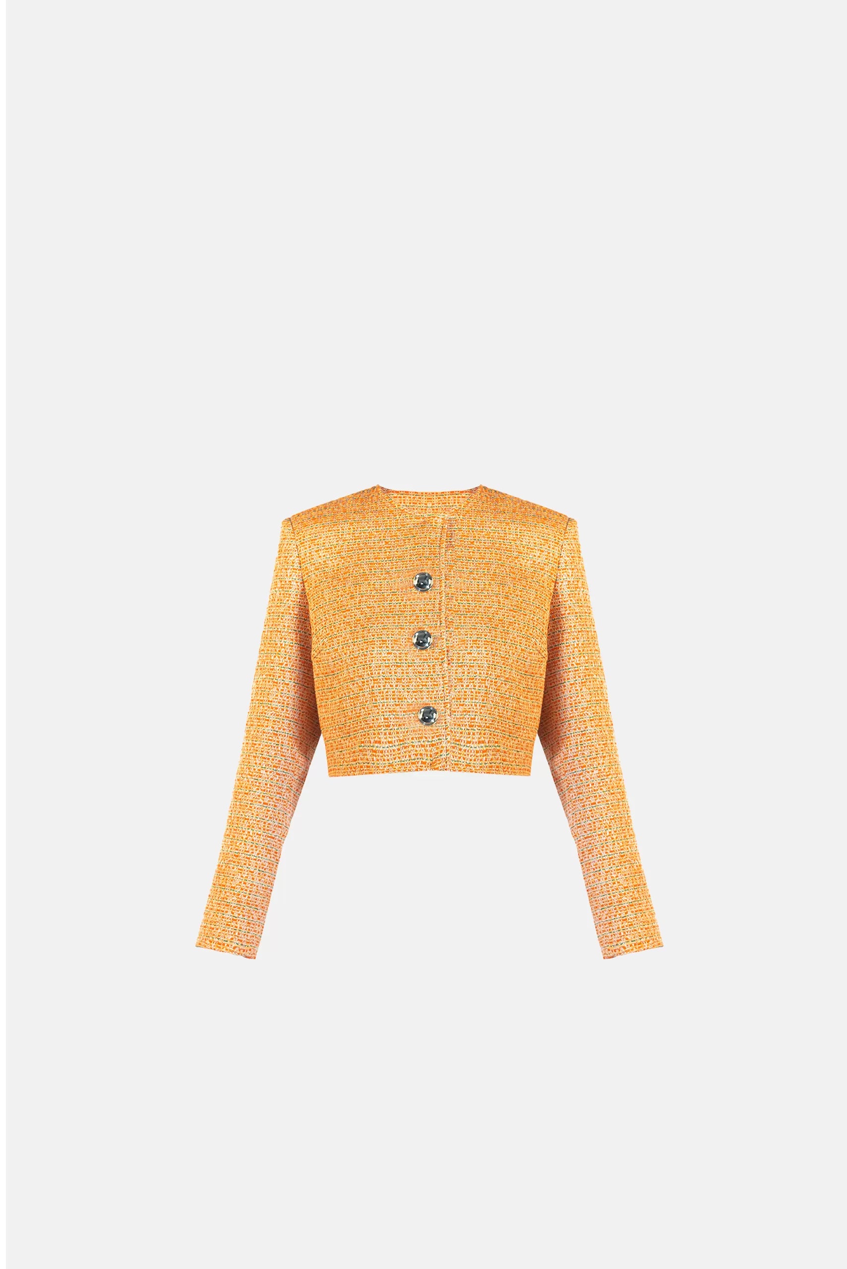 Cropped jacket Betsy in Orange Fitted Jacket Loose Jacket Oversized Jacket