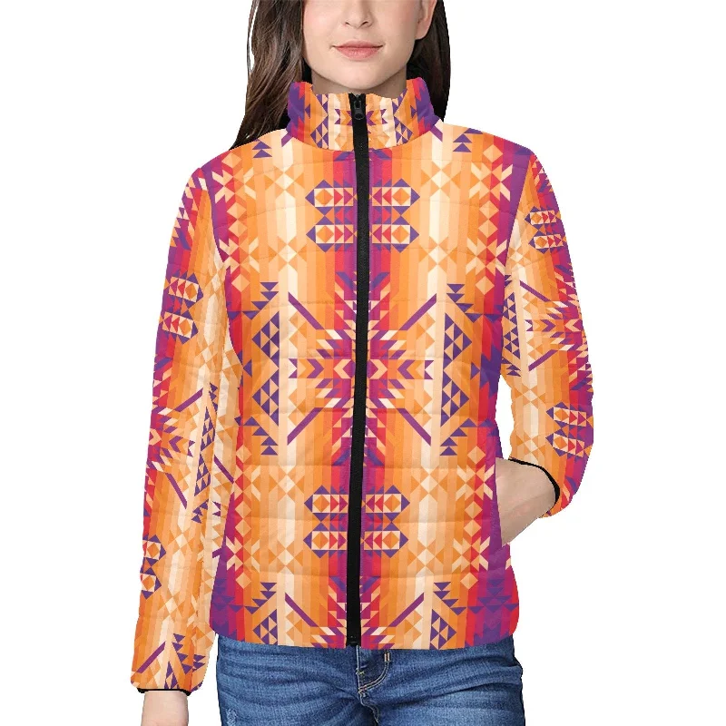 Desert Geo Women's Stand Collar Padded Jacket Wool Jacket Cashmere Jacket Tweed Jacket Desert Geo Women's Stand Collar Padded Jacket Wool Jacket Cashmere Jacket Tweed Jacket