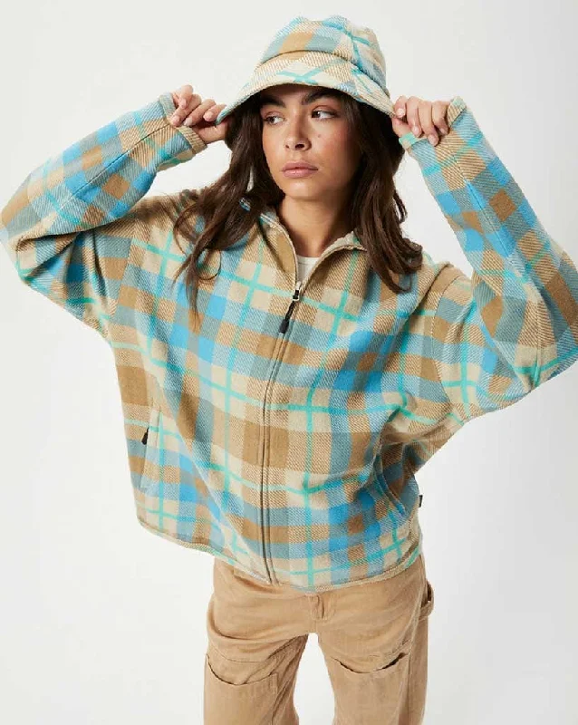 Millie - Hemp Reverse Fleece Jacket Check Print Jacket Jacquard Jacket Embroidered Jacket Millie - Hemp Reverse Fleece Jacket Check Print Jacket Jacquard Jacket Embroidered Jacket