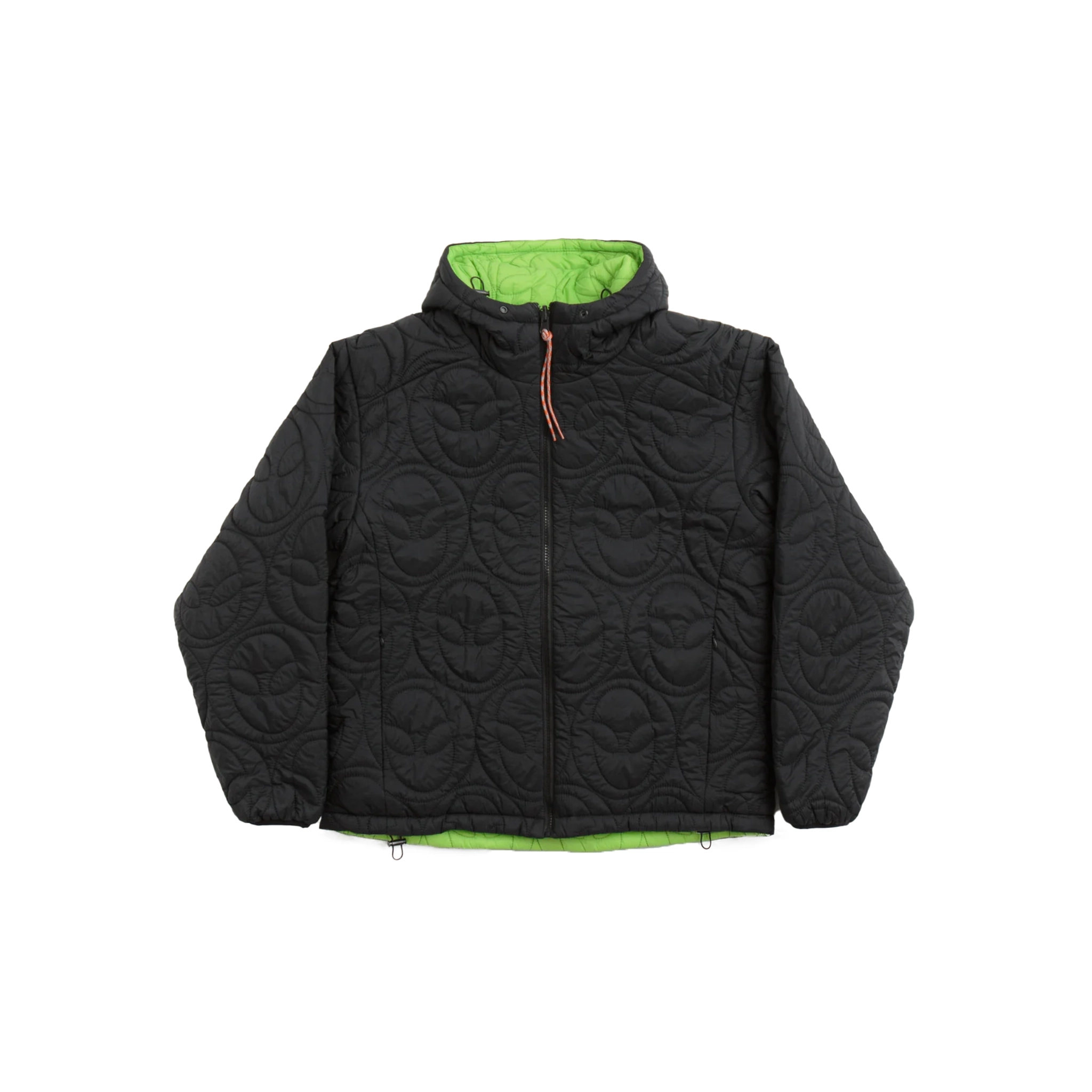 No Problemo Alien-O Quilted Liner Jacket A-Line Jacket Boat Neck Shawl Collar