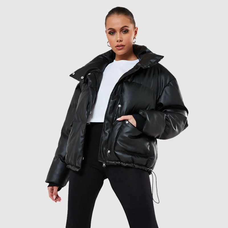 Purchase Best Style Women Genuine Puffer Leather Jacket Real Leather Bubble Jacket Embroidered Jacket Appliqued Jacket Beaded Jacket Purchase Best Style Women Genuine Puffer Leather Jacket Real Leather Bubble Jacket Embroidered Jacket Appliqued Jacket Beaded Jacket