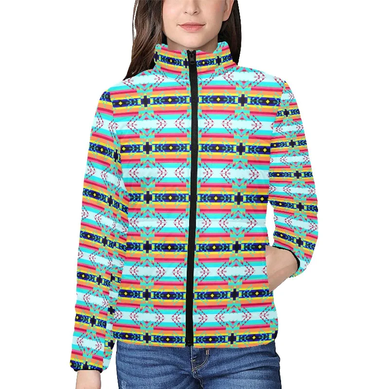 Sacred Spring Women's Stand Collar Padded Jacket Satin Fabric Silk Fabric Chiffon Fabric Sacred Spring Women's Stand Collar Padded Jacket Satin Fabric Silk Fabric Chiffon Fabric