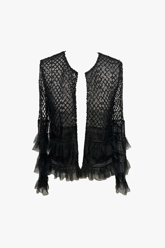 Sequins and Tulle Jacket Striped Jacket Polka Dot Jacket Floral Jacket