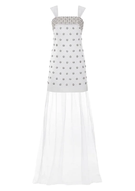 The Ness Mini Dress with Detachable Train and Straps Comfortable One-Shoulder Mini Dress The Ness Mini Dress with Detachable Train and Straps Comfortable One-Shoulder Mini Dress