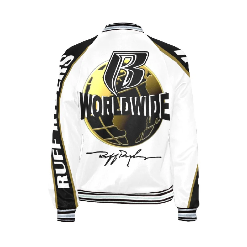 RR Worldwide Varsity Style Bomber Jacket for Women - Matching leggings and t sold separately. Cotton Fabric Linen Fabric Terry Fabric RR Worldwide Varsity Style Bomber Jacket for Women - Matching leggings and t sold separately. Cotton Fabric Linen Fabric Terry Fabric