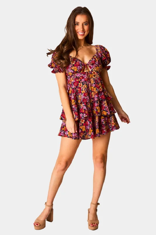 Tammy Ruffle Mini Dress - Forbidden Classic Casual Mini Dress