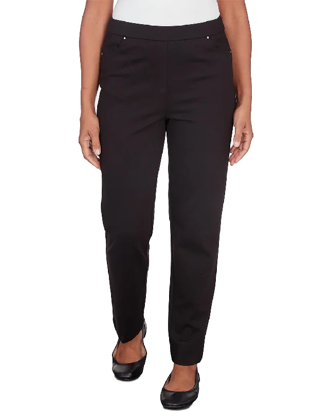 Alfred Dunner World Traveler Proportioned Short Pant Classic Pleated Pants