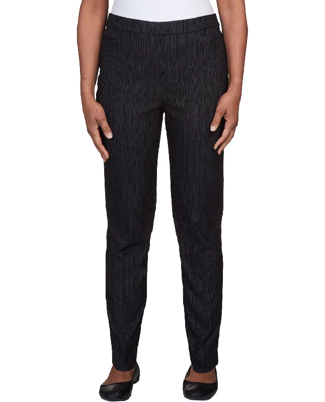 Alfred Dunner World Traveler Proportioned Short Pant Fashionable Button-Up Pants